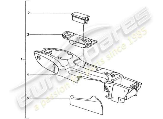 a part diagram from the Porsche Tequipment catalogue parts catalogue