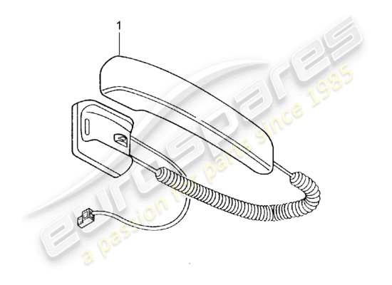 a part diagram from the Porsche Tequipment catalogue parts catalogue