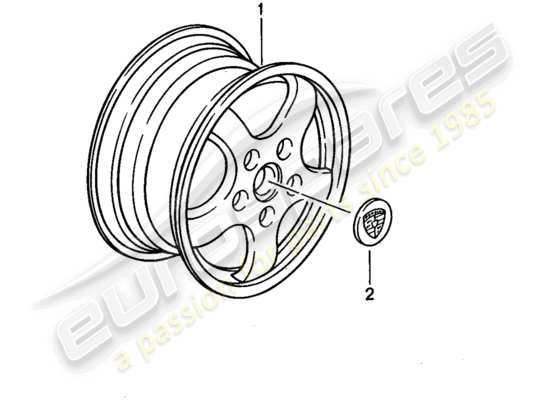 a part diagram from the Porsche Tequipment catalogue (1989) parts catalogue