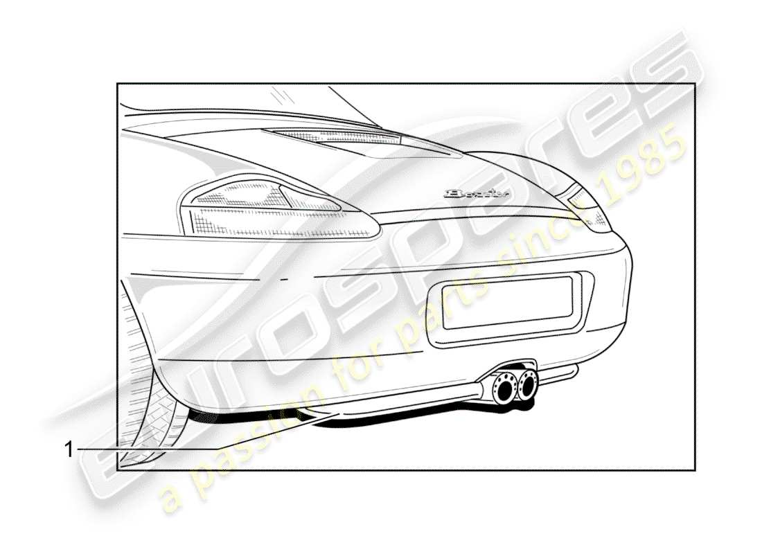 Porsche Tequipment catalogue (1990) Exhaust System Part Diagram