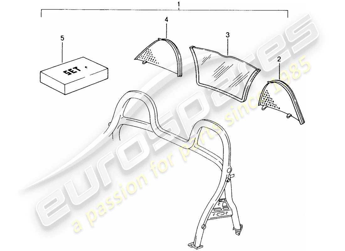 Porsche Tequipment catalogue (1990) INSTALLATION KIT Part Diagram