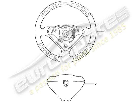 a part diagram from the Porsche Tequipment catalogue (1990) parts catalogue