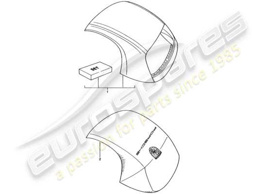 a part diagram from the Porsche Tequipment catalogue parts catalogue