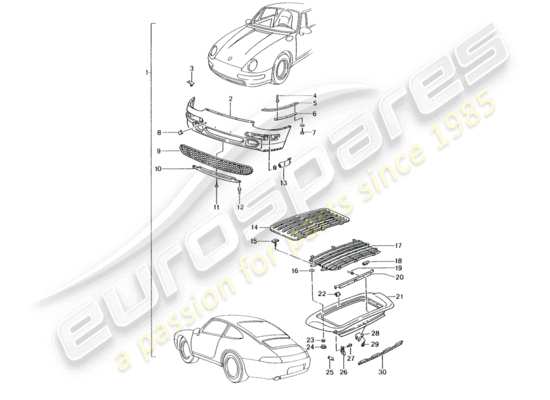 a part diagram from the Porsche Tequipment catalogue (1990) parts catalogue