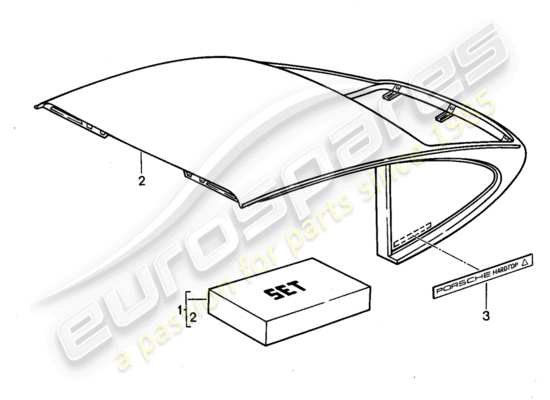 a part diagram from the Porsche Tequipment catalogue parts catalogue