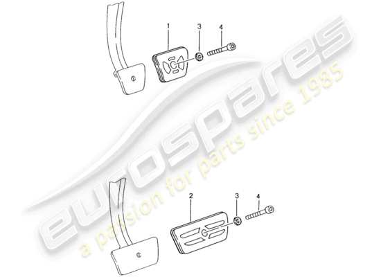 a part diagram from the Porsche Tequipment catalogue parts catalogue