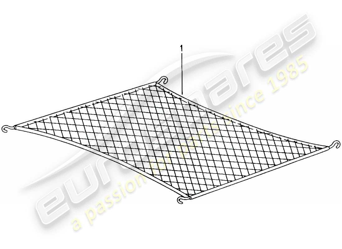 Porsche Tequipment catalogue (1993) CARGO NET Part Diagram