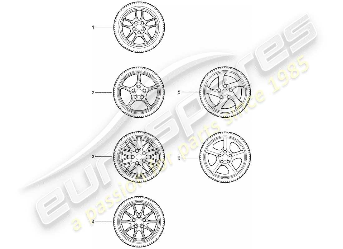 Porsche Tequipment catalogue (1993) GEAR WHEEL SETS Part Diagram