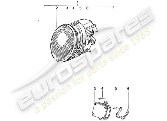 a part diagram from the Porsche Tequipment catalogue (1993) parts catalogue