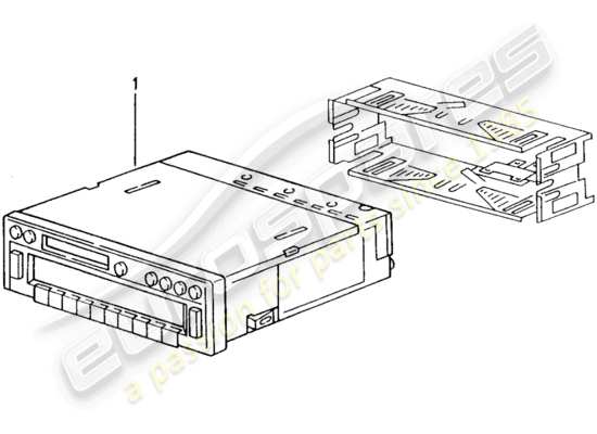 a part diagram from the Porsche Tequipment catalogue parts catalogue