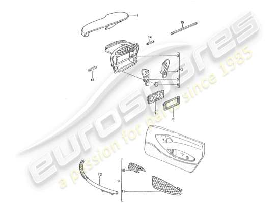 a part diagram from the Porsche Tequipment catalogue (1994) parts catalogue