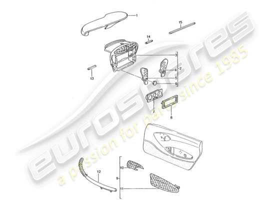 a part diagram from the Porsche Tequipment catalogue (1994) parts catalogue