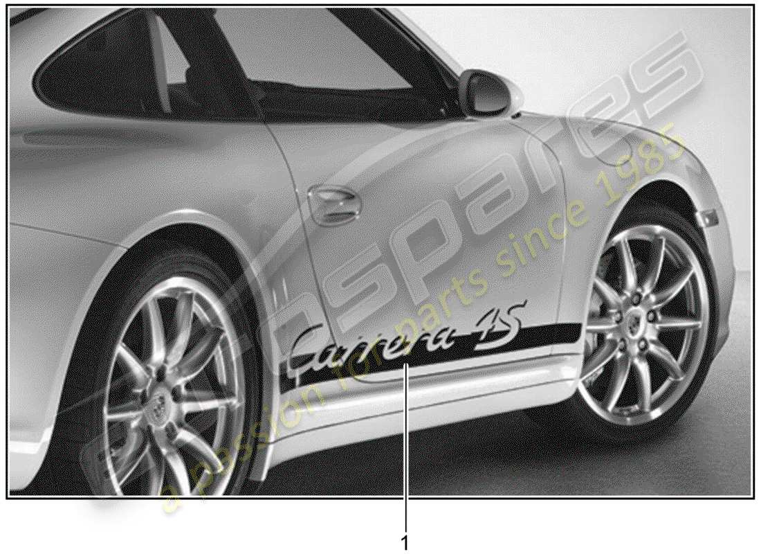 Porsche Tequipment catalogue (1995) TRIM FOIL Part Diagram