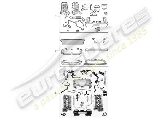 a part diagram from the Porsche Tequipment catalogue parts catalogue