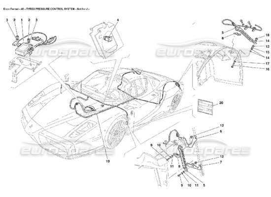 a part diagram from the Ferrari Enzo parts catalogue