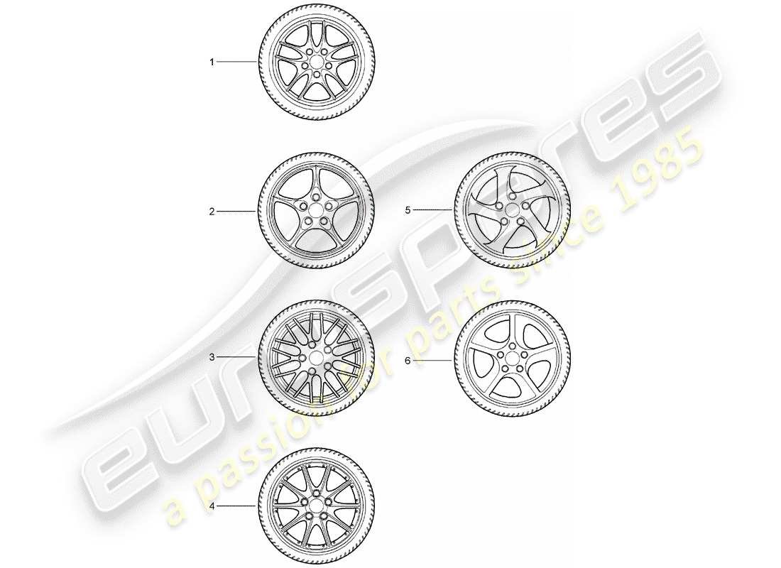 Porsche Tequipment catalogue (1997) GEAR WHEEL SETS Part Diagram