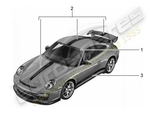 a part diagram from the Porsche Tequipment catalogue parts catalogue