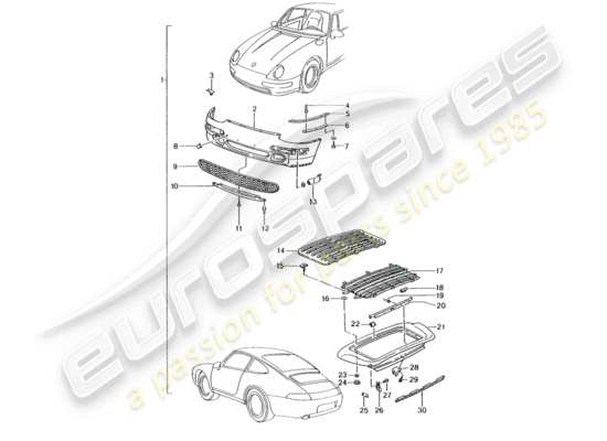 a part diagram from the Porsche Tequipment catalogue (1998) parts catalogue