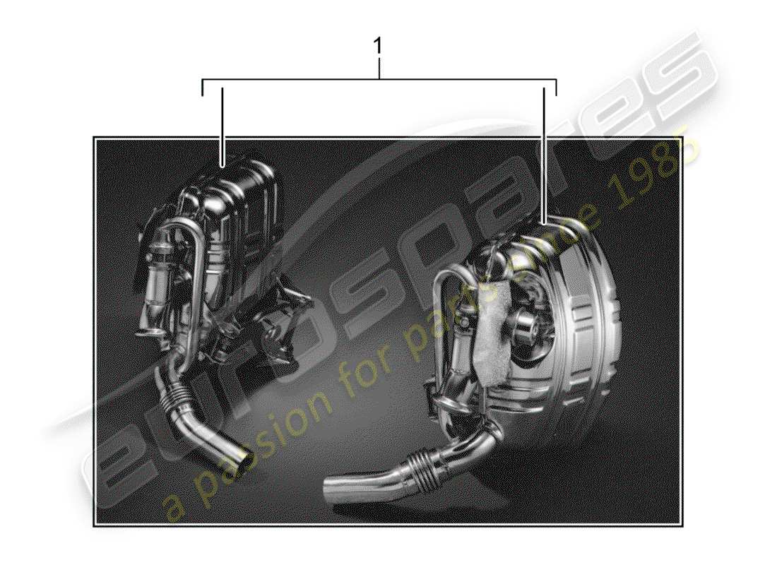 Porsche Tequipment catalogue (2000) Exhaust System Part Diagram