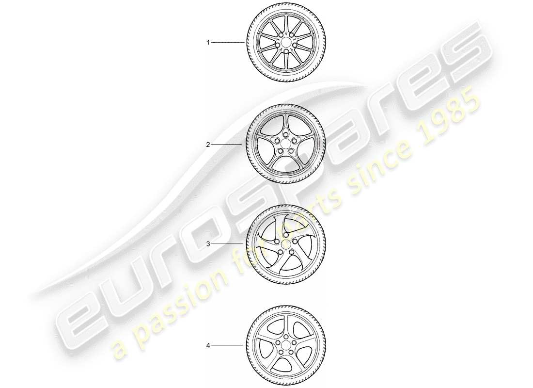 Porsche Tequipment catalogue (2001) GEAR WHEEL SETS Part Diagram