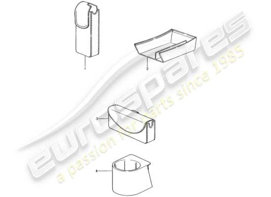 a part diagram from the Porsche Tequipment catalogue parts catalogue