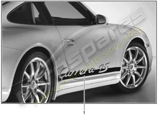 a part diagram from the Porsche Tequipment catalogue (2001) parts catalogue