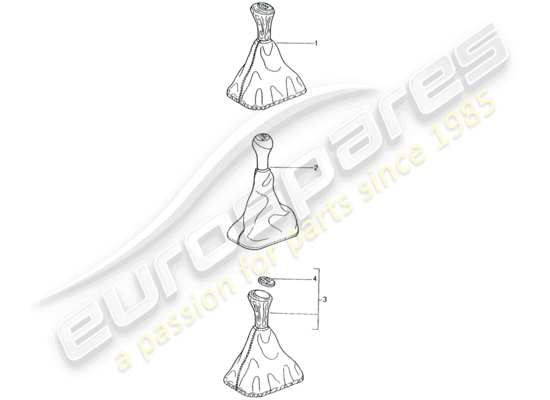 a part diagram from the Porsche Tequipment catalogue parts catalogue