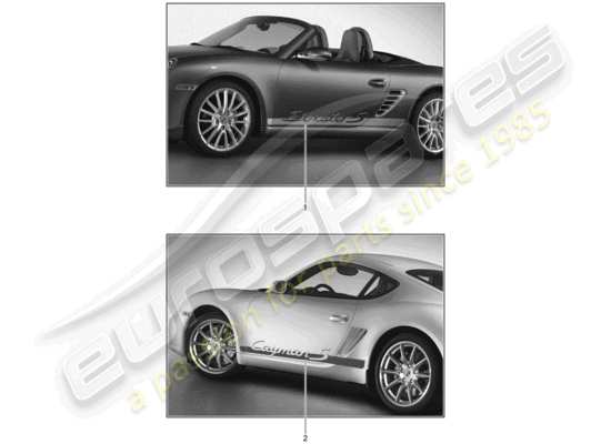 a part diagram from the Porsche Tequipment catalogue (2003) parts catalogue