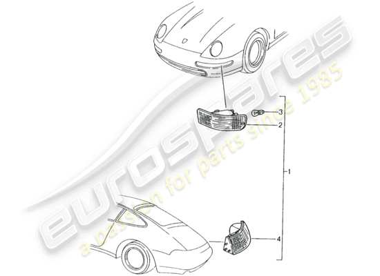 a part diagram from the Porsche Tequipment catalogue parts catalogue