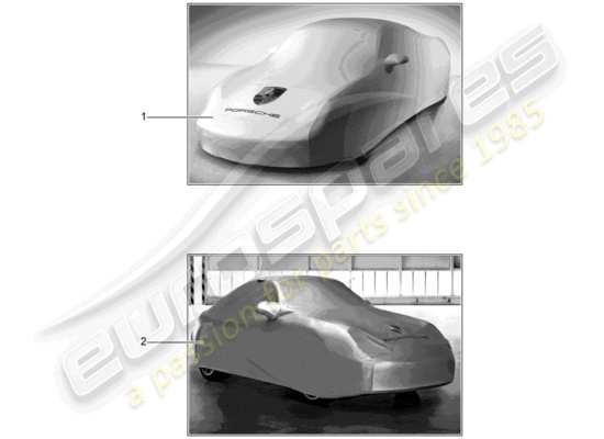 a part diagram from the Porsche Tequipment catalogue parts catalogue