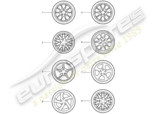 a part diagram from the Porsche Tequipment catalogue (2005) parts catalogue