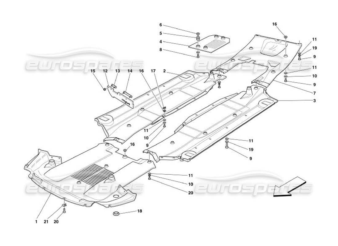 Part diagram containing part number 65380600