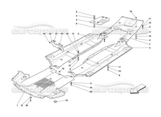 a part diagram from the Ferrari 575 parts catalogue