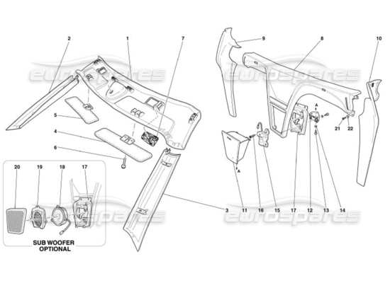 a part diagram from the Ferrari 575 parts catalogue