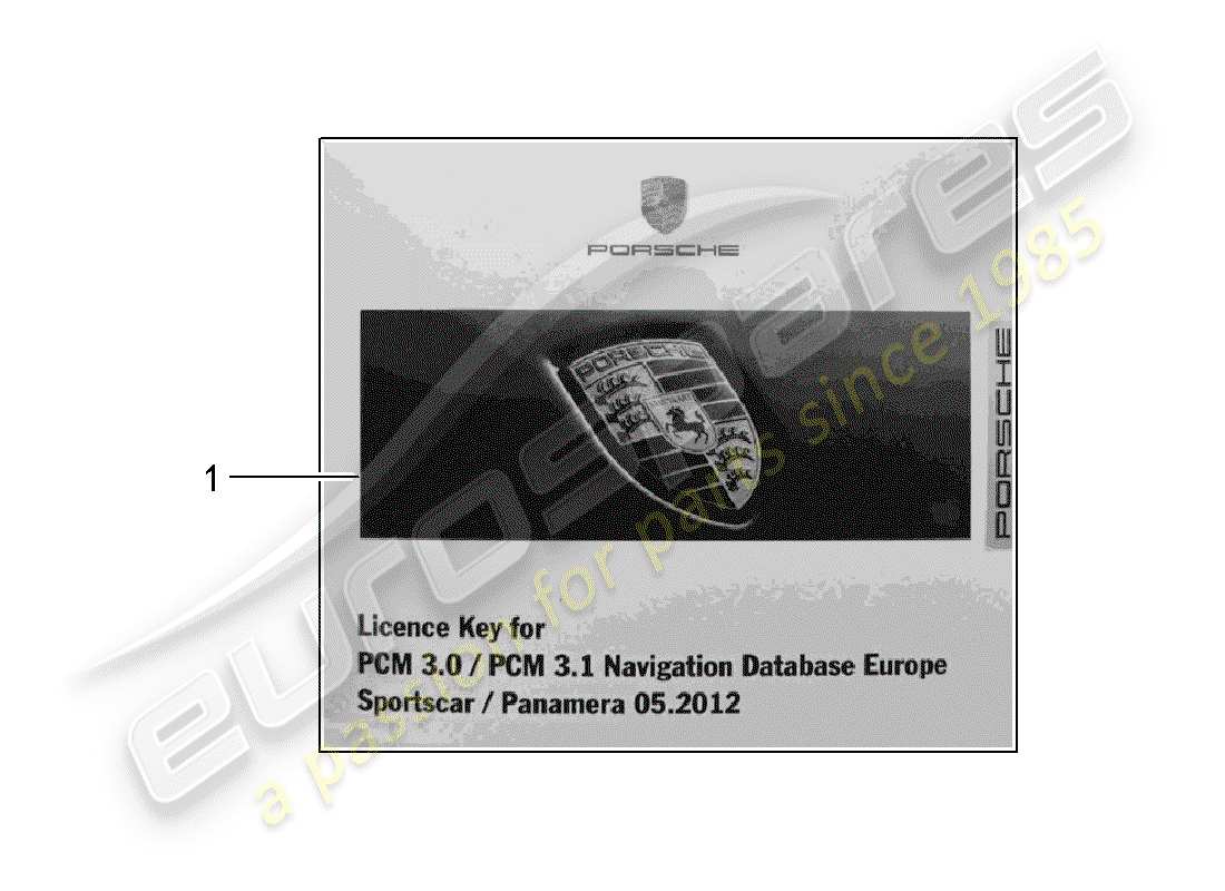 Porsche Tequipment catalogue (2006) release document for Part Diagram
