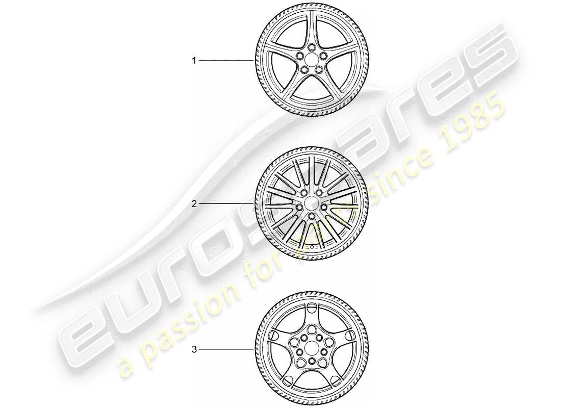 Porsche Tequipment catalogue (2007) GEAR WHEEL SETS Part Diagram