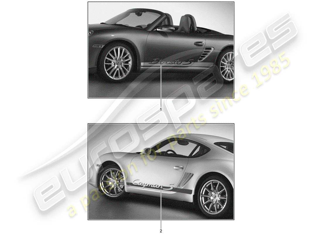 Porsche Tequipment catalogue (2008) TRIM FOIL Part Diagram