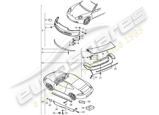 a part diagram from the Porsche Tequipment catalogue (2008) parts catalogue