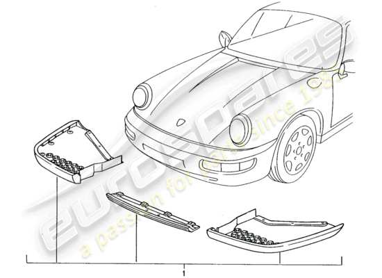 a part diagram from the Porsche Tequipment catalogue parts catalogue