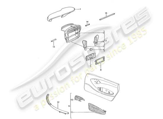 a part diagram from the Porsche Tequipment catalogue (2009) parts catalogue