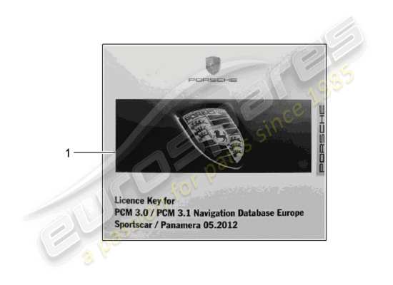 a part diagram from the Porsche Tequipment catalogue parts catalogue