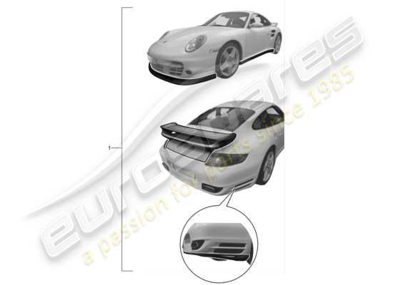 a part diagram from the Porsche Tequipment catalogue (2011) parts catalogue