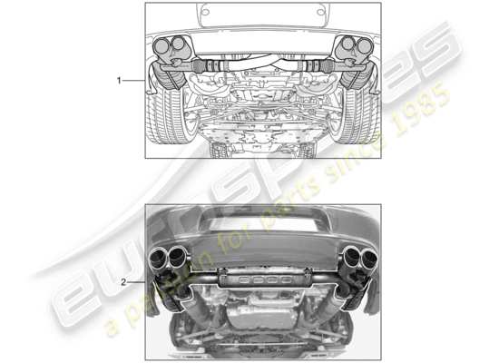 a part diagram from the Porsche Tequipment catalogue parts catalogue