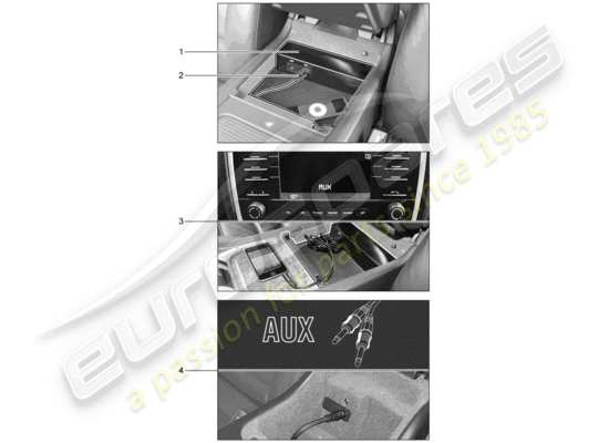 a part diagram from the Porsche Tequipment Cayenne (2003) parts catalogue