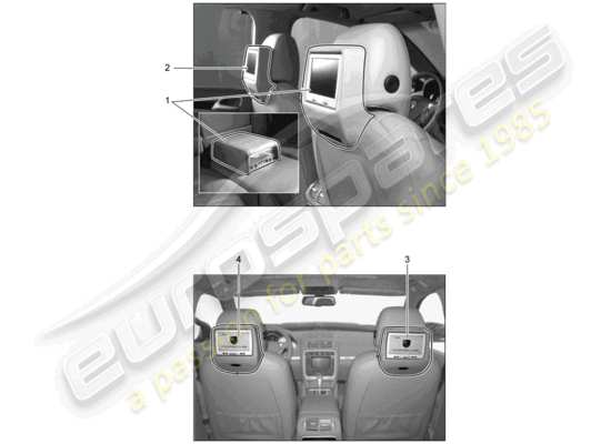 a part diagram from the Porsche Tequipment Cayenne parts catalogue
