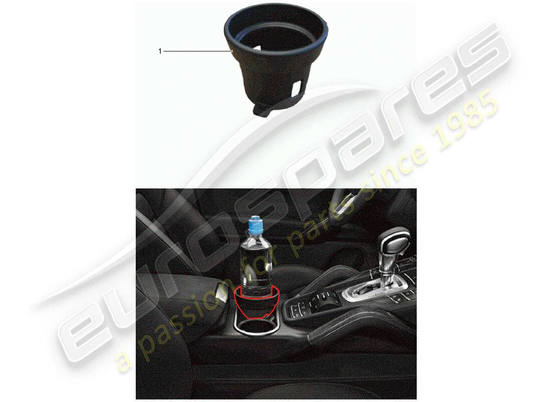 Porsche Tequipment Cayenne (2004) CUP HOLDER Part Diagram