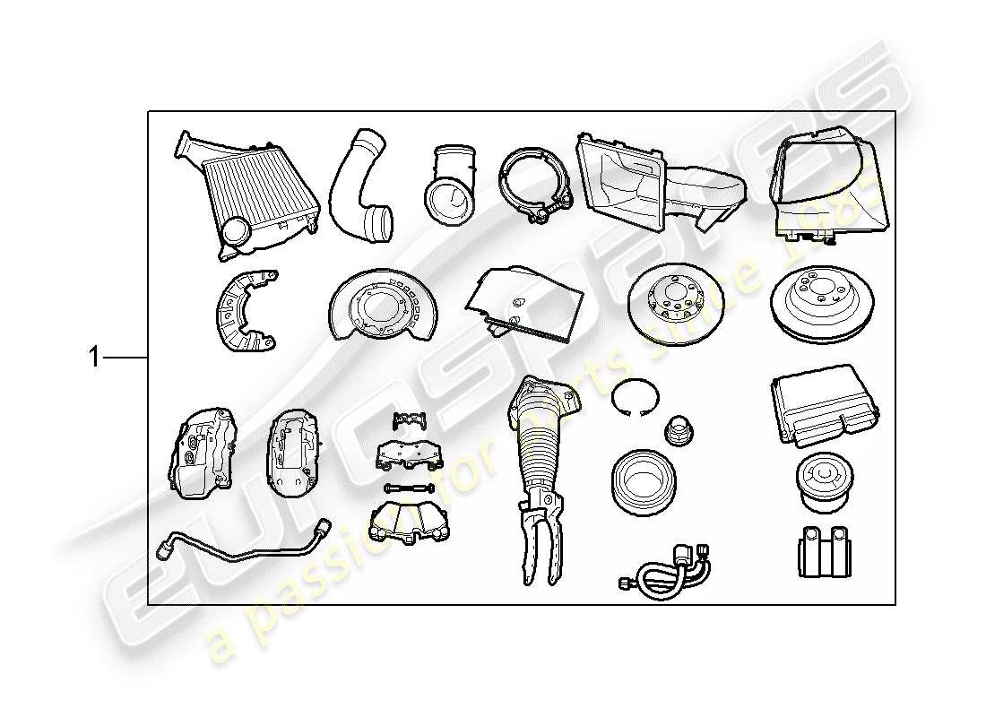 Porsche Tequipment Cayenne (2004) engine Part Diagram