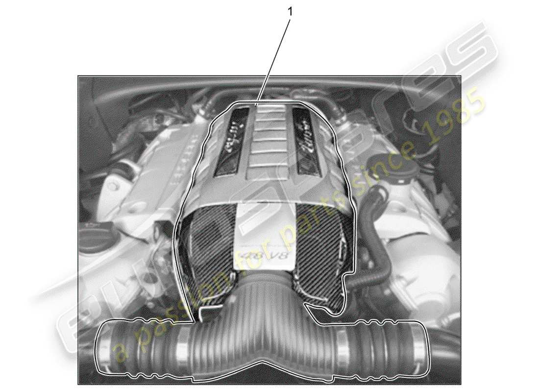 Porsche Tequipment Cayenne (2004) engine Part Diagram
