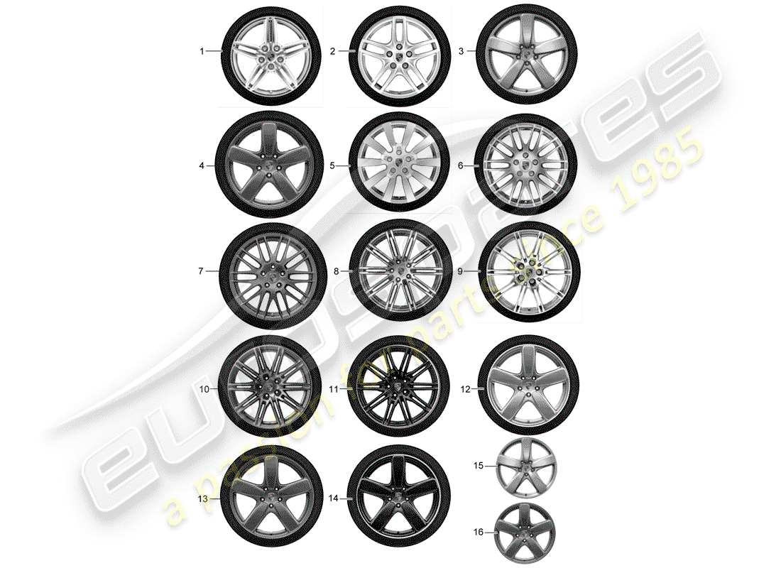 Porsche Tequipment Cayenne (2004) GEAR SET Part Diagram