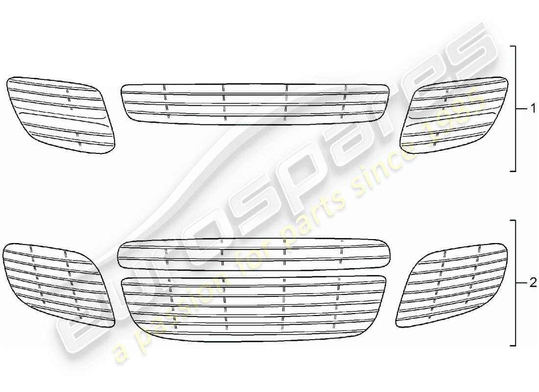 Porsche Tequipment Cayenne (2004) Ventilation grille Part Diagram